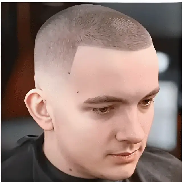 Illustration showing guard two buzz cut length