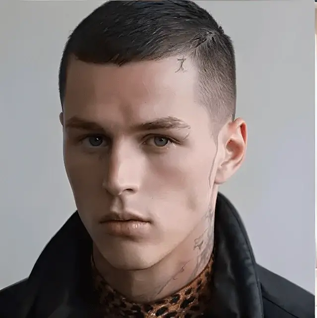 Illustration showing guard six buzz cut length