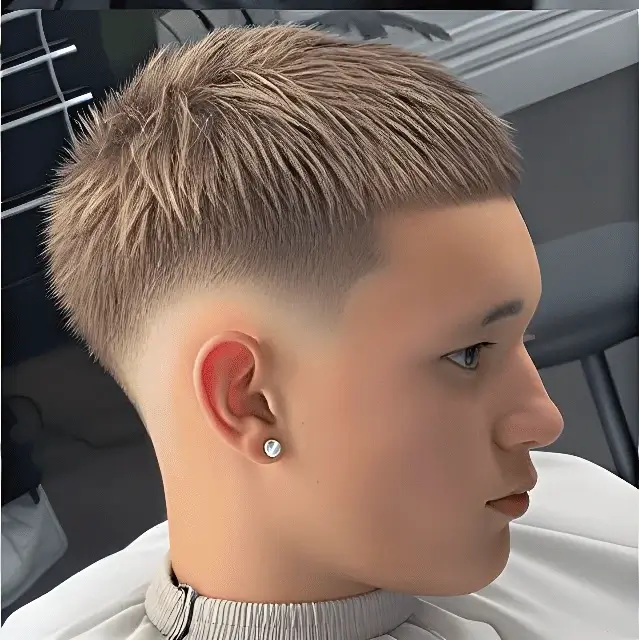 Illustration showing guard eight buzz cut length